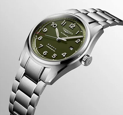 Longines Spirit COSC Chronometer Green L3.810.4.03.6