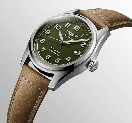 Longines Spirit COSC Chronometer Green L3.811.4.03.2