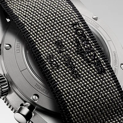 Longines Spirit Flyback Chronograph COSC Chronometer Titanium NATO L3.821.1.53.2