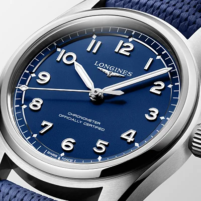 Longines Spirit Pilot 39mm COSC Chronometer Blue L3.809.4.93.9