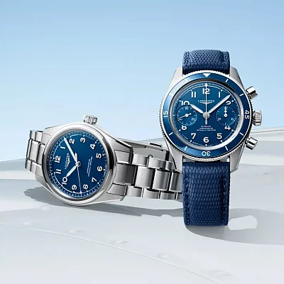 Longines Spirit Pilot 39mm COSC Chronometer Blue L3.809.4.93.6