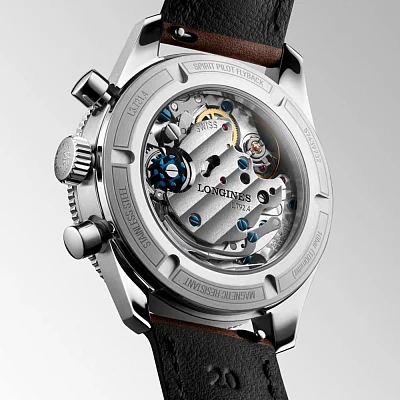 Longines Spirit Pilot Flyback Column-Wheel Chronograph COSC Chronometer Mechanical 39.5mm L3.721.4.53.2