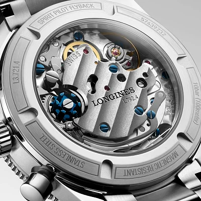 Longines Spirit Pilot Flyback Column-Wheel Chronograph COSC Chronometer L3.721.4.53.6