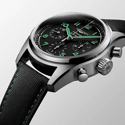 Longines Spirit Pioneer Edition COSC Chronometer Column-Wheel Chronograph Titanium L3.829.1.53.2
