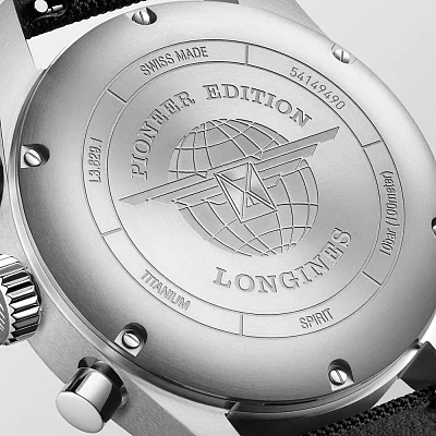 Longines Spirit Pioneer Edition COSC Chronometer Column-Wheel Chronograph Titanium L3.829.1.53.2