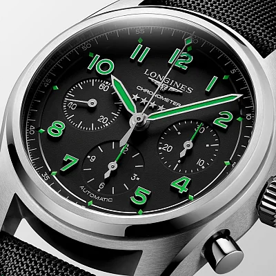 Longines Spirit Pioneer Edition COSC Chronometer Column-Wheel Chronograph Titanium L3.829.1.53.2