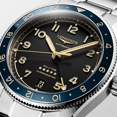Longines Spirit Zulu Time 39mm GMT COSC Chronometer L3.802.4.60.6
