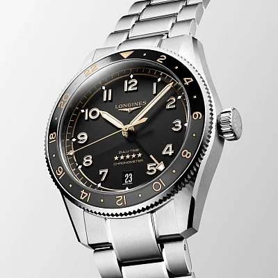 Longines Spirit Zulu Time 39mm GMT COSC Chronometer L3.802.4.50.6