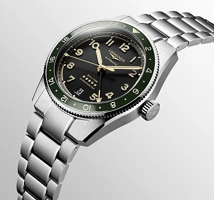 Longines Spirit Zulu Time 39mm GMT COSC Chronometer L3.802.4.63.6
