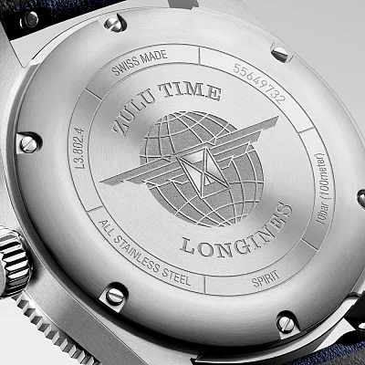 Longines Spirit Zulu Time 39mm GMT COSC Chronometer L3.802.4.93.2