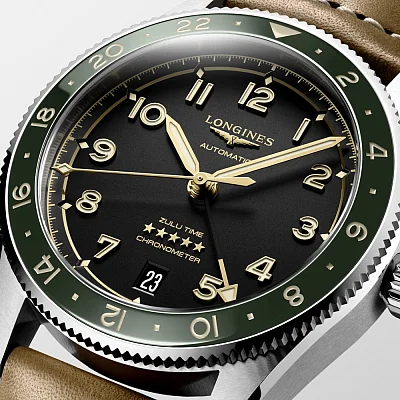 Longines Spirit Zulu Time 39mm GMT COSC Chronometer L3.802.4.63.2