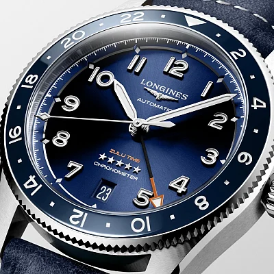 Longines Spirit Zulu Time 39mm GMT COSC Chronometer L3.802.4.93.2