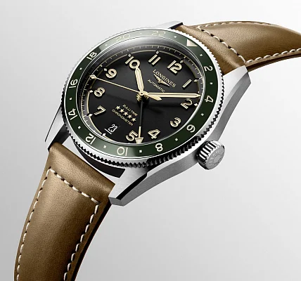Longines Spirit Zulu Time 39mm GMT COSC Chronometer L3.802.4.63.2