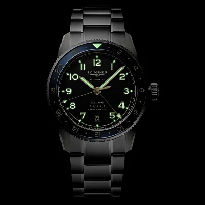 Longines Spirit Zulu Time 39mm GMT COSC Chronometer L3.802.4.60.6