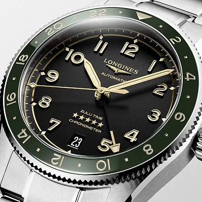 Longines Spirit Zulu Time 39mm GMT COSC Chronometer L3.802.4.63.6