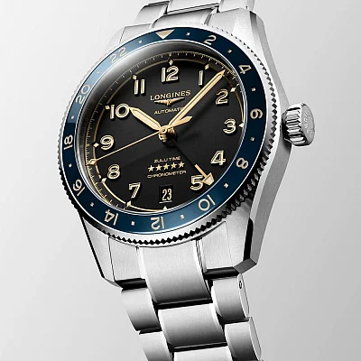 Longines Spirit Zulu Time 39mm GMT COSC Chronometer L3.802.4.60.6