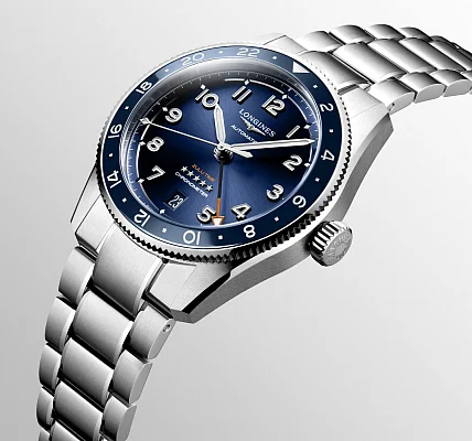 Longines Spirit Zulu Time 39mm GMT COSC Chronometer L3.802.4.93.6