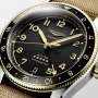  Zdjęcie 5 Longines Spirit Zulu Time 39mm GMT COSC Chronometer 18k Gold Bezel L3.802.5.53.9