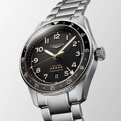 Longines Spirit Zulu Time 42mm GMT COSC Chronometer L3.812.4.50.6
