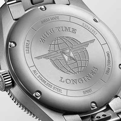Longines Spirit Zulu Time 42mm GMT COSC Chronometer L3.812.4.50.6
