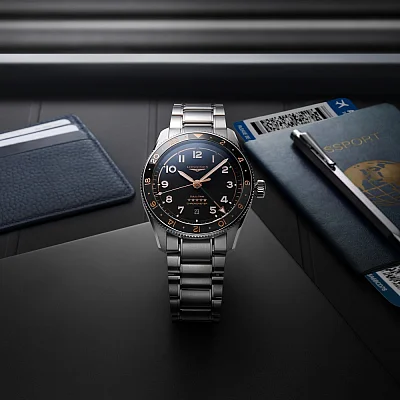 Longines Spirit Zulu Time 42mm GMT COSC Chronometer L3.812.4.50.6