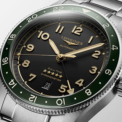 Longines Spirit Zulu Time 42mm GMT COSC Chronometer L3.812.4.63.6