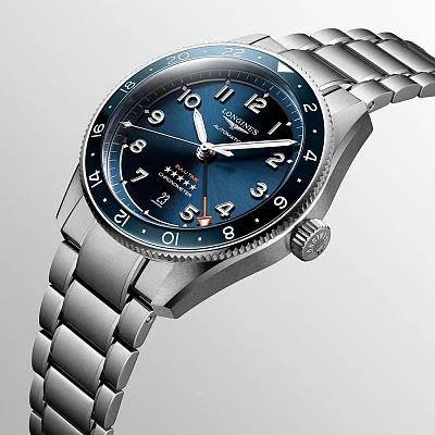 Longines Spirit Zulu Time 42mm GMT COSC Chronometer L3.812.4.93.6