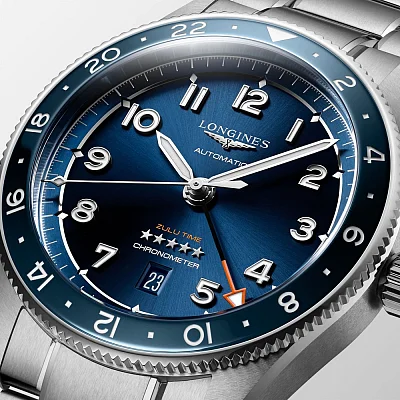 Longines Spirit Zulu Time 42mm GMT COSC Chronometer L3.812.4.93.6