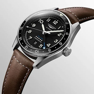 Longines Spirit Zulu Time 42mm GMT COSC Chronometer L3.812.4.53.2