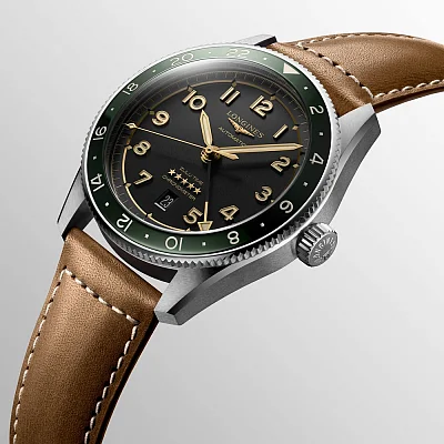 Longines Spirit Zulu Time 42mm GMT COSC Chronometer L3.812.4.63.2