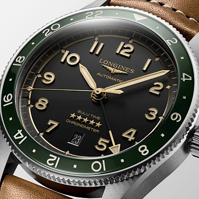 Longines Spirit Zulu Time 42mm GMT COSC Chronometer L3.812.4.63.2