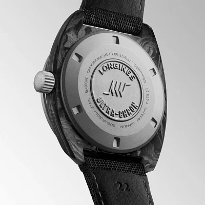 Longines Ultra-Chron COSC Carbon L2.839.4.52.2