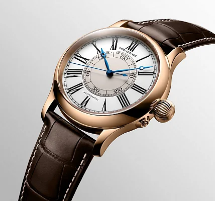 Longines Weems Second Setting Watch Red Gold L2.713.8.11.0