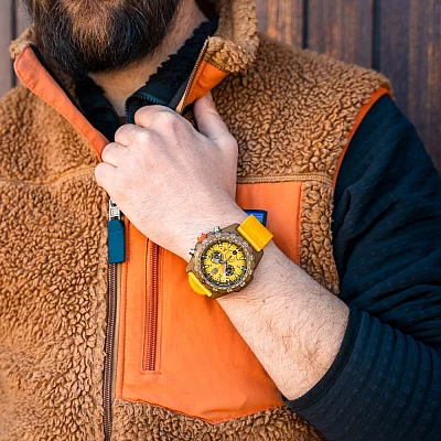 Luminox Bear Grylls Survival 3740 Chrono Master Eco TIDE Series Yellow XB.3745.ECO
