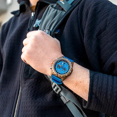 Luminox Bear Grylls Survival 3740 Chrono Master Eco TIDE Series Blue XB.3743.ECO