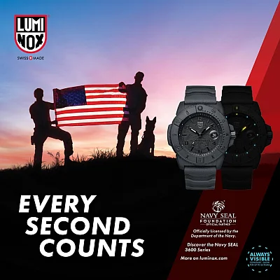 Luminox Original Navy SEAL 3600 Series Blackout Navy SEAL Foundation Special Edition XS.3601.BO.NSF