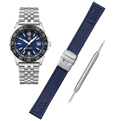 Luminox Pacific Diver Ripple 3120M Unisex Series Strap Set Jubilee Bracelet XS.3123M.SET.1