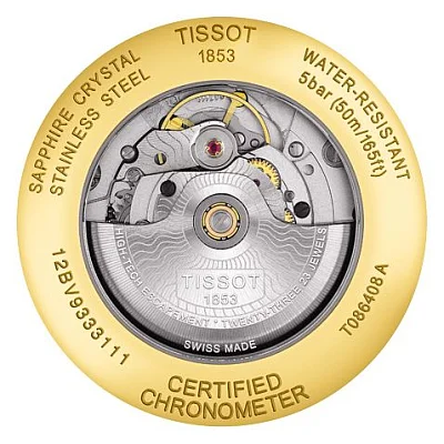 Tissot Luxury Powermatic 80 Automatic Diamonds COSC Chronometer T086.408.22.036.00