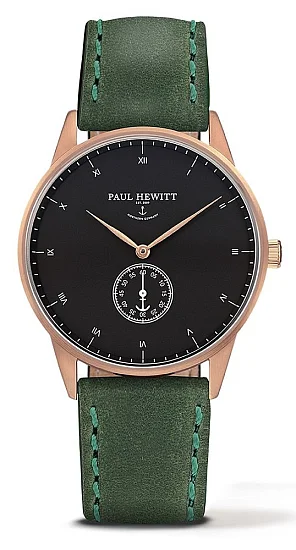 Paul Hewitt Signature Line Rose White Ocean Leather Green PH-M1-R-B-12M