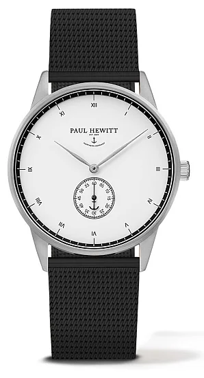 Paul Hewitt Signature Line Silver White Ocean Mesh Black PH-M1-S-W-5M