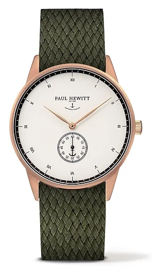 Paul Hewitt Signature Line Rose White Ocean Perlon Olive Green PH-M1-R-W-20M