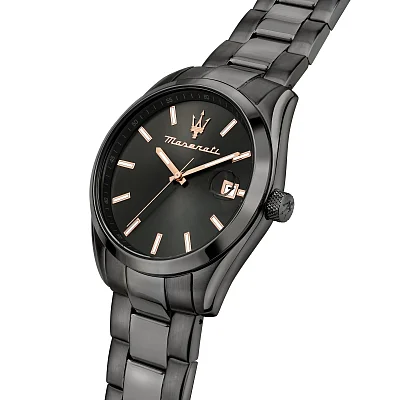 Maserati Attrazione Black Dial Black Bracelet R8853151015