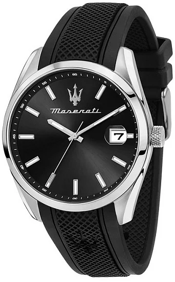 Maserati Attrazione Black Rubber Strap R8851151004