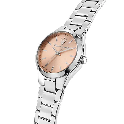 Maserati Attrazione Lady Silver Bracelet Pink Dial R8853151507
