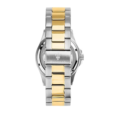 Maserati Competizione Blue Dial Yellow Gold PVD Bracelet Set R8873600007