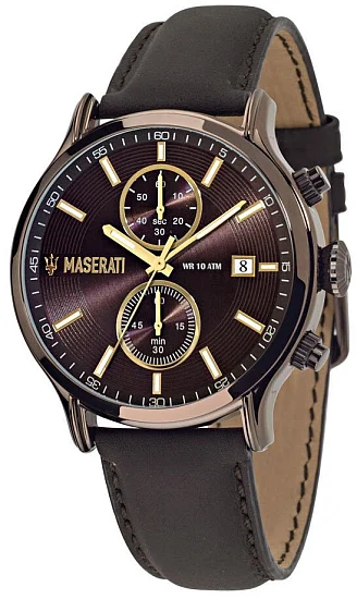 Maserati Epoca Brown Leather Strap R8871618006