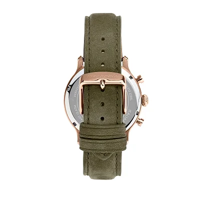 Maserati Epoca Chrono Rose Gold PVD Green Leather Strap R8871633007