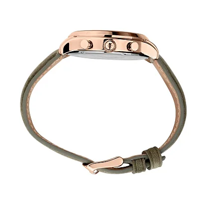 Maserati Epoca Chrono Rose Gold PVD Green Leather Strap R8871633007