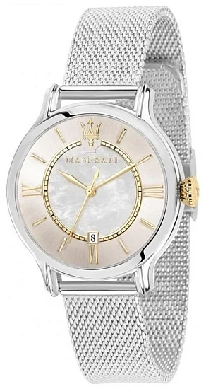 Maserati Epoca Lady Mother-of-Pearl Dial Mesh Bracelet R8853118514