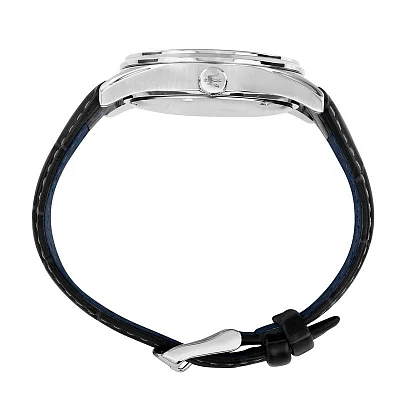 Maserati Sorpasso Black Leather Strap Blue Dial R8851124003